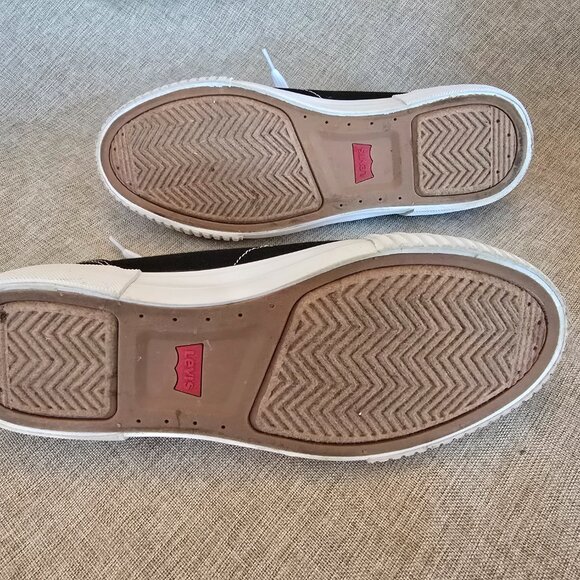 Levi's Women's Anika Logo Lace-up Sneakers Black with White Contrast, Size 7.5 - Picture 7 of 7